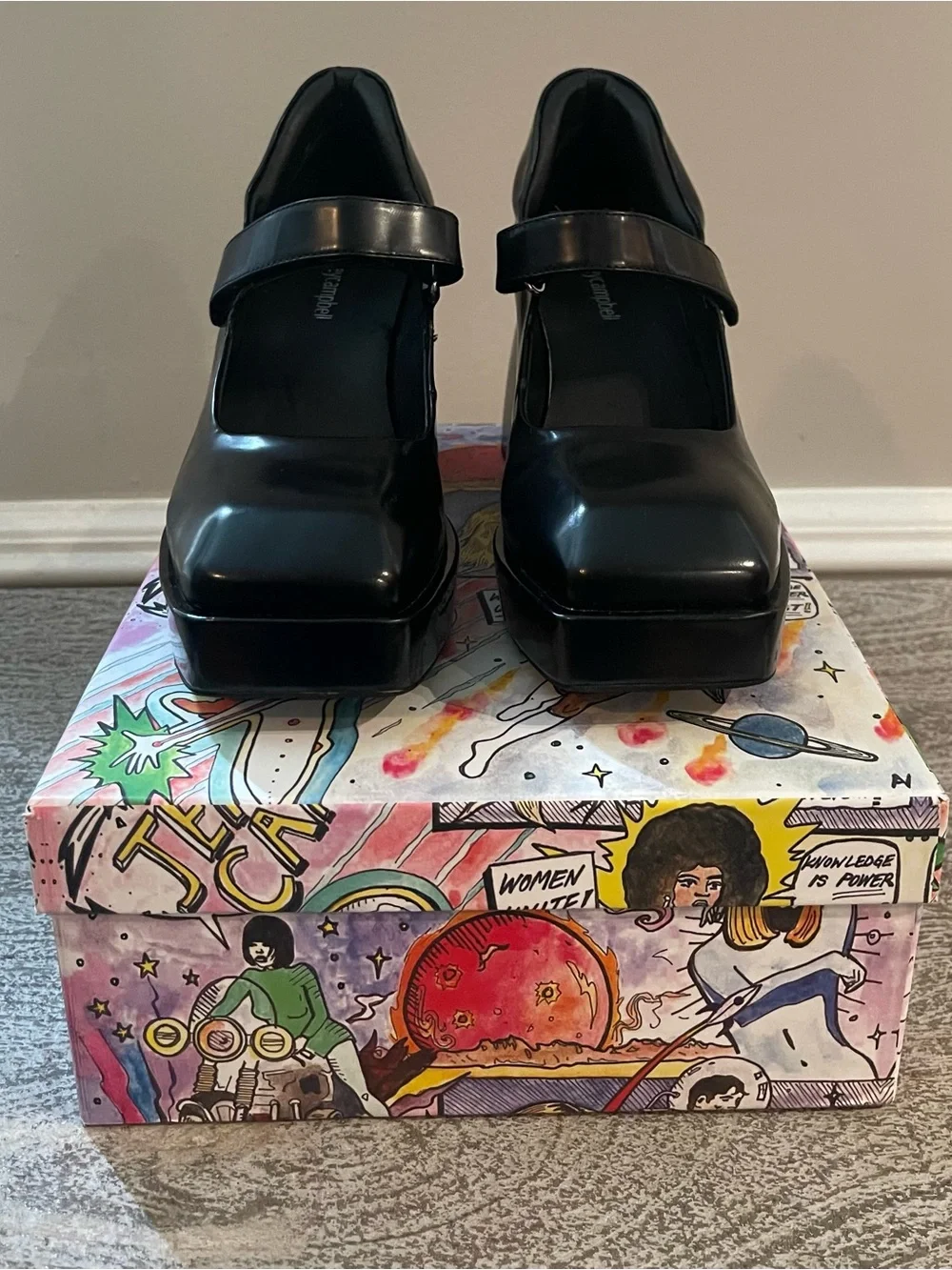 Jeffrey Campbell Reine Platform Mary Jane Pump
